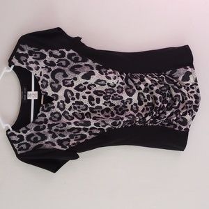 Mandy Evans Black, Gray, White Animal print Shirt size S/P